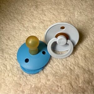 BIBS - Blue and White Pacifier Set - NWT
